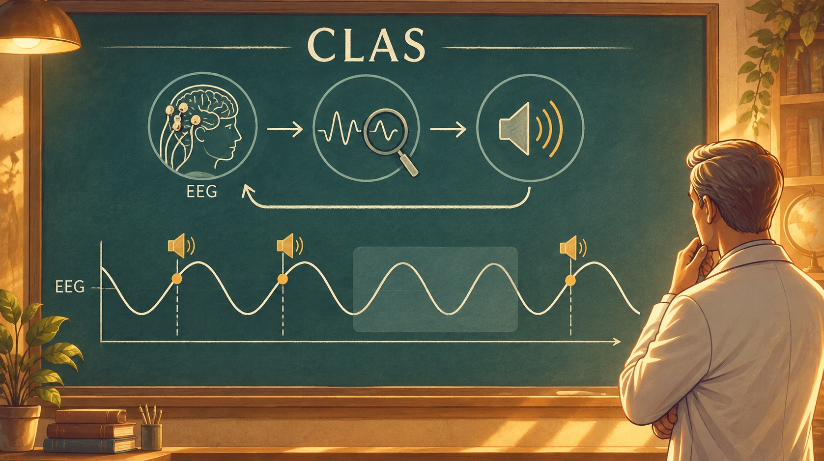 CLAS: sounds in time with the brain